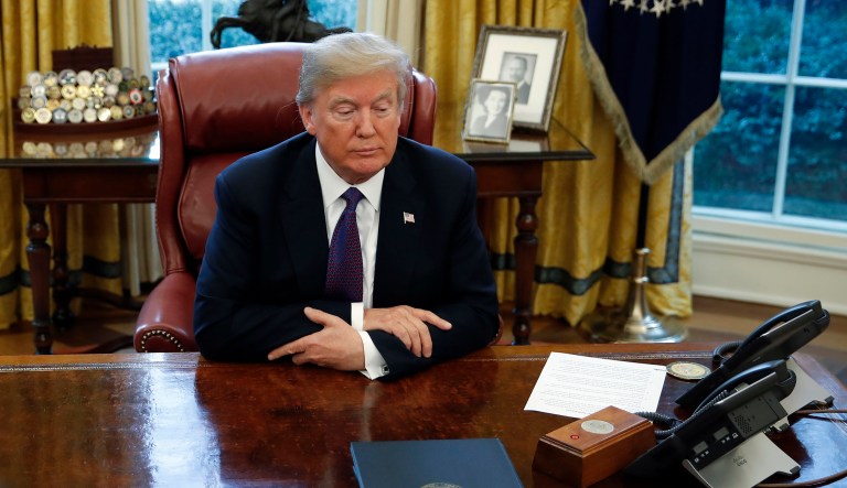 On Thursday, President Trump announced he would introduce tariffs on imported steel and aluminum. (AP Photo/Carolyn Kaster)