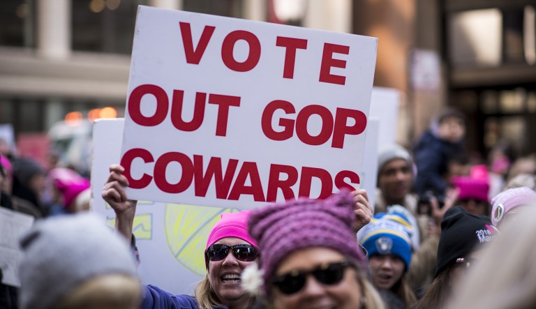 The Women's March is about electing Democrats. It's as simple as that. (Christopher Dilts/Bloomberg)