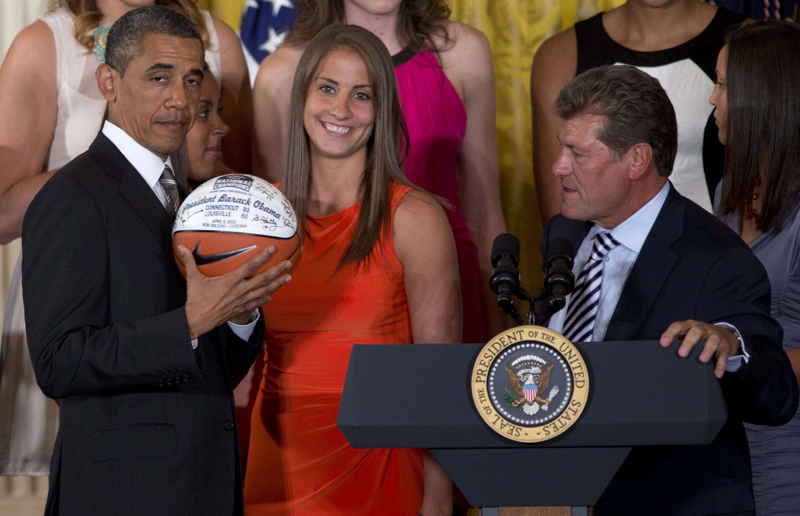 U-Conn coach on Obama: ‘Going to miss him’