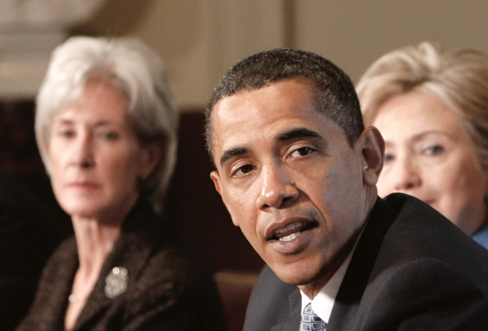 President Obama meets with his Cabinet in the Cabinet Room of the White House in Washington, Friday, May 1, 2009. (AP/Gerald Herbert)