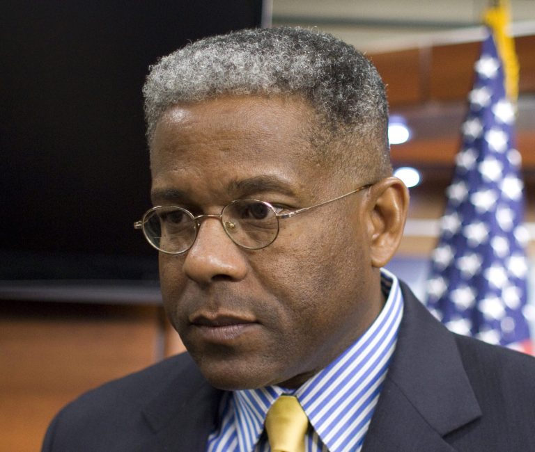 FILE - This Oct. 4, 2011 file photo shows Rep. Allen West, R-Fla. during a news conference on Capitol Hill in Washington. West is still fighting for votes two days after Election Day. But now, he's doing it in the courtroom. West is the tea party idol from South Florida who found himself 2,456 votes behind Democratic rival Patrick Murphy in Tuesday's unofficial tally. (AP Photo/Harry Hamburg, File)
