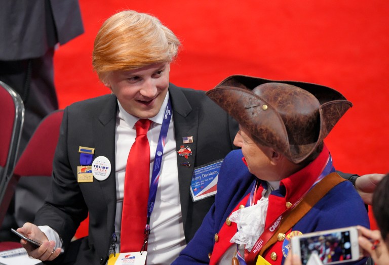 Trump's address helped bridge the divide with delegates at the convention who have refused to pledge their support, many of them in the Texas and Colorado delegations. (AP Photo/Mark J. Terrill)