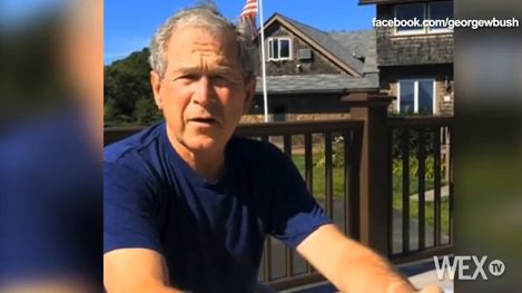 VIDEO: George W. Bush takes on ALS Ice Bucket Challenge