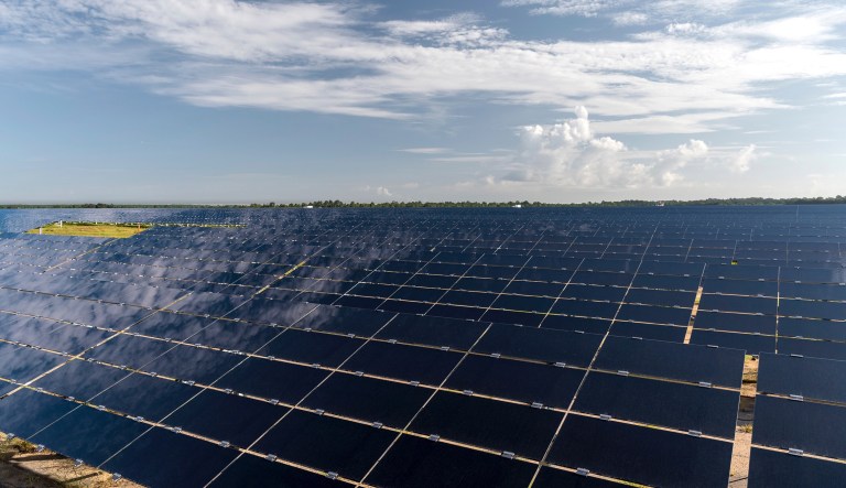 The cost of solar energy has shrunk from 28 cents per kilowatt hour in 2010 to 6 cents. (AP Photo)