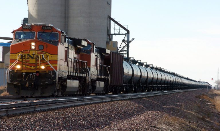 The result for farmers has not been pretty, as the increase in crude oil trains has reduced the freight capacity available to transport grain and other commodities.Â (AP Photo/Matthew Brown, File)