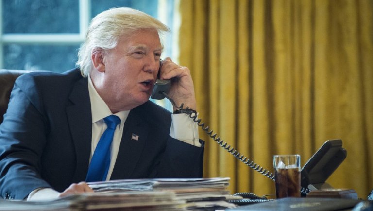 Republican mega-donor Rebekah Mercer spoke to President Trump on the telephone Thursday before announcing she had cut ties with Trump's former chief strategist Steve Bannon. (Pete Marovich/Pool via Bloomberg)