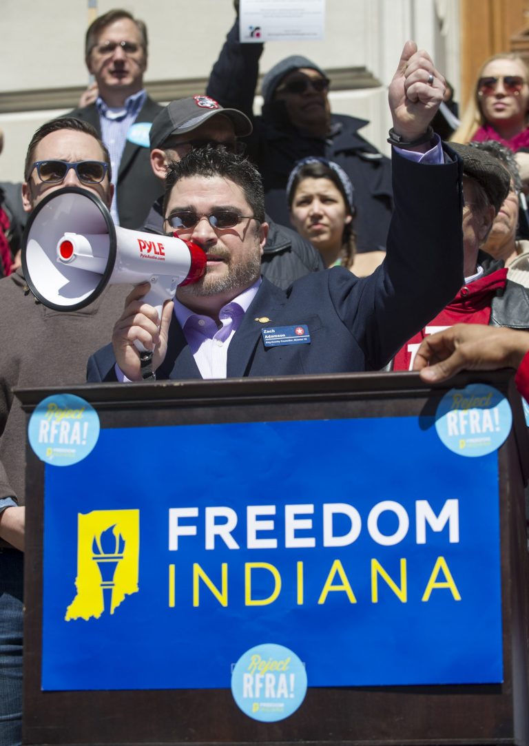 Supporters of religious liberty rarely champion gay rights, and supporters of gay rights can be scarily intolerant when it comes to the rights of people who don't believe in gay marriage. (AP Photo)