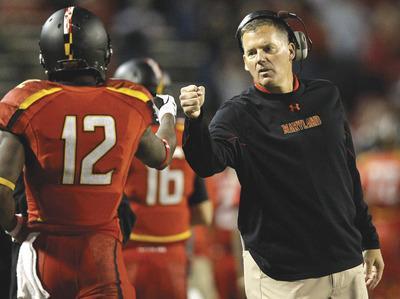 Patrick Semansky/AP
Maryland coach Randy Edsall could be forced to start as many as seven freshman and six sophomores because of multiple injuries.