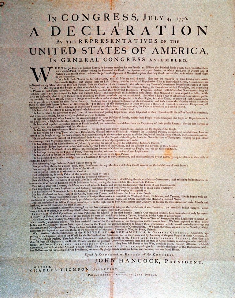 A recent poll indicated that while most Americans express pride in being American, there's a difference of opinion on whether the signers of the Declaration of Independence would be pleased with the state of the country. (AP Photo)