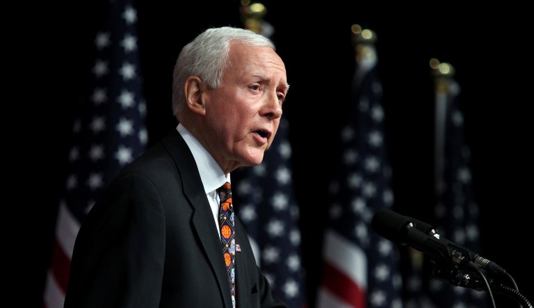 On Wednesday, Sen. Orrin Hatch, R-Utah, said that he would support Mitt Romney if the former Republican presidential candidate decided to run for Senate. (AP Photo/Steve C. Wilson)