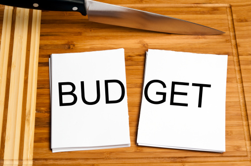 Knife cut paper with budget