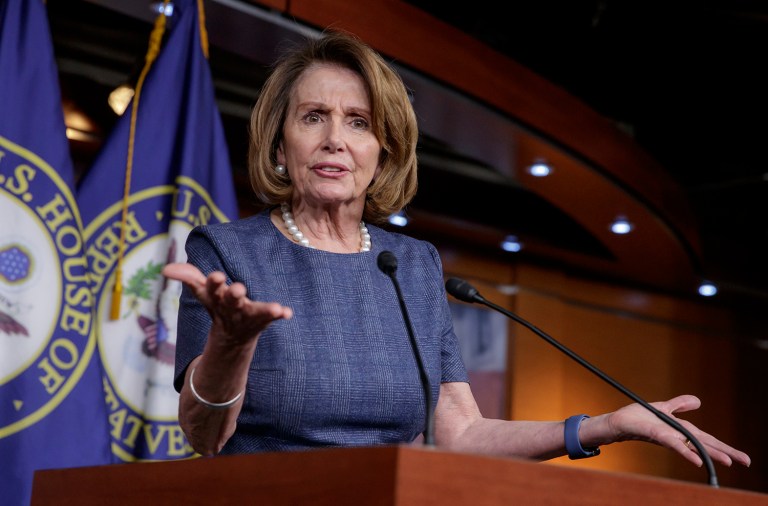 House Minority Leader Nancy Pelosi charged that President Trump's proposed budget for 2018 proves that he doesn't care about families and children. (AP Photo/J. Scott Applewhite, File)
