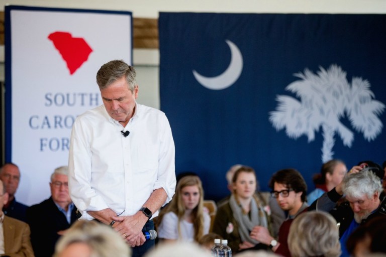 The response to Jeb Bush's gun photo from the press has been a mixture of fury, shock, concern and mockery, but mostly mockery. (AP Photo)