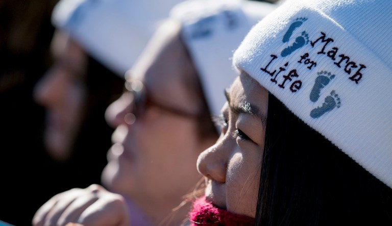 Ardently pro-life men and women have finally shifted their focus, and try to offer as much attention and care toward women considering abortion as the unborn baby who might suffer that fate. (AP Photo/Andrew Harnik)
