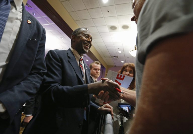 According to a University of Baltimore/Baltimore Sun poll released Tuesday evening, Ben Carson tops the GOP field in Maryland with 27 percent support among likely Republican voters in the state. (AP Photo)