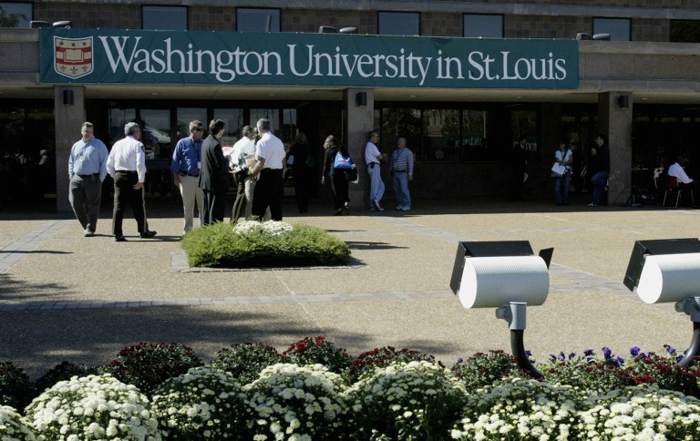 Washington University in St. Louis will offer debt-free college to graduates of the Knowledge is Power Program charter school network. (AP Photo/James A. Finley, File)
