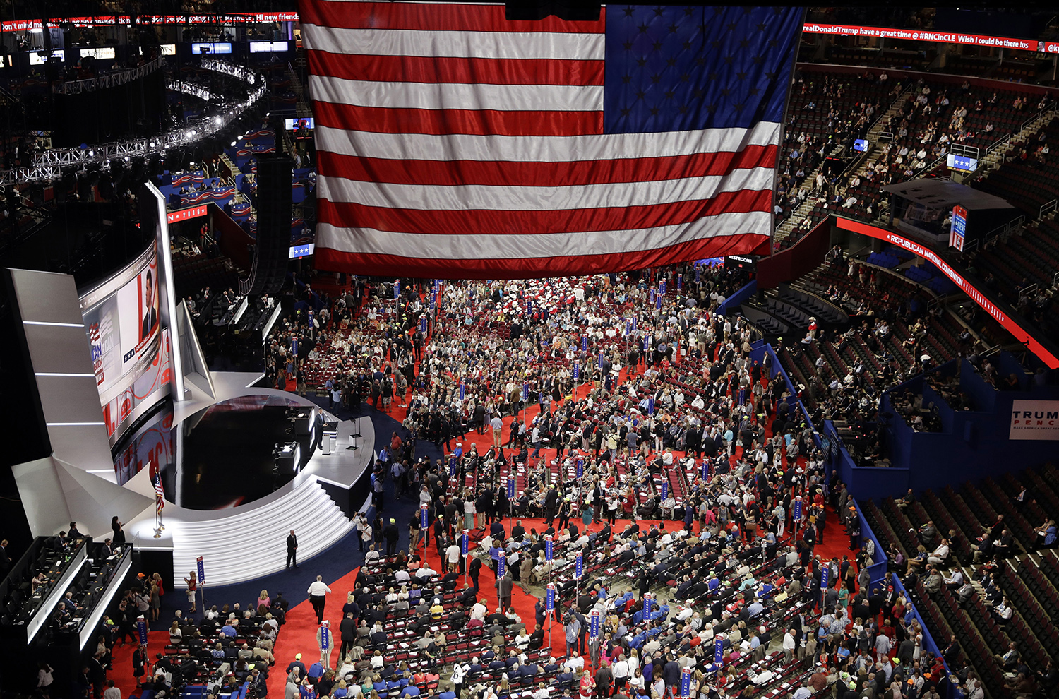 GRAPHIC: Where pro-Trump vs. anti-Trump state delegations are sitting on the convention floor