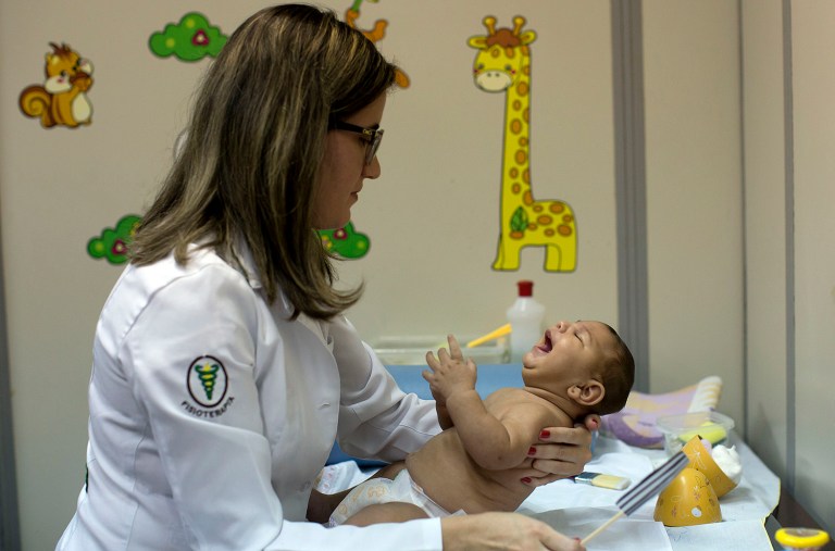 Two newborns in California have a severe birth defect caused by the Zika virus, the state's public health department announced Thursday. (AP Photo/Andre Penner)