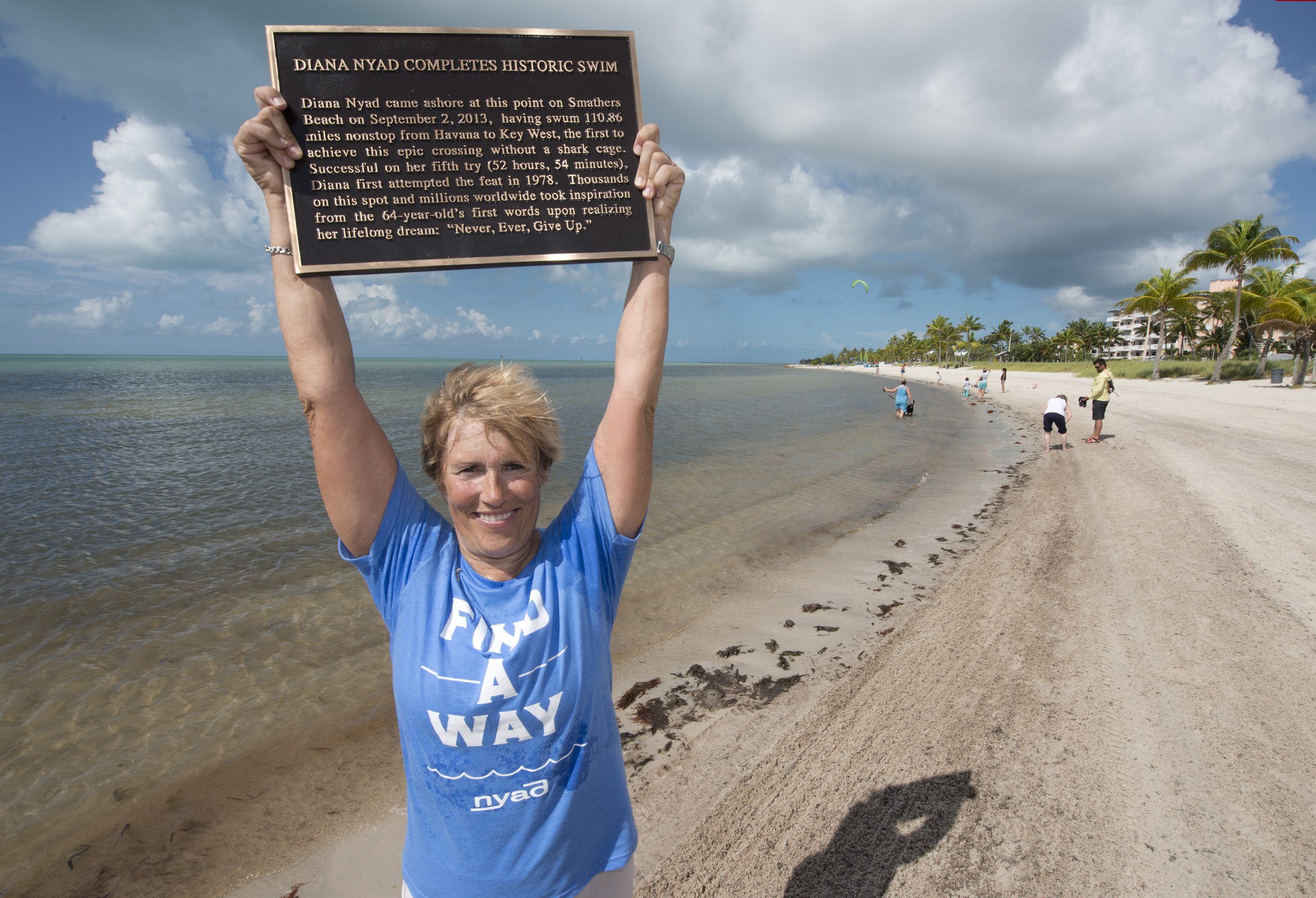 Key West installs plaque honoring Diana Nyad