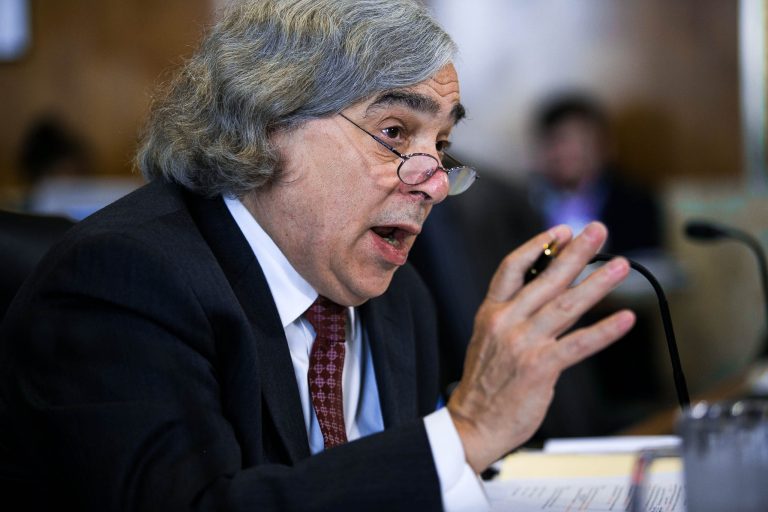 Energy Secretary Ernest Moniz testifies before a Senate Energy and Natural Resources Committee, on Tuesday, October 6, 2015, on the potential modernization of the Strategic Petroleum Reserve, and related energy security issues. (Graeme Jennings/Washington Examiner)