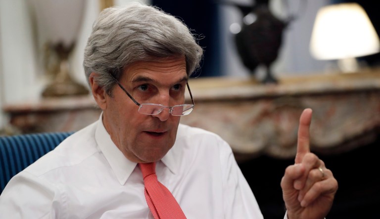 Former Secretary of State John Kerry said Wednesday that President Trump's decision to pull out of the Paris climate agreement means he 