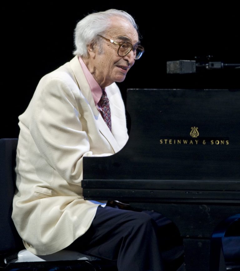   FILE - This July 4, 2009 file photo shows Jazz legend Dave Brubeck performing at the 30th edition of the Montreal International Jazz Festival in Montreal. Brubeck, a pioneering jazz composer and pianist died Wednesday, Dec. 5, 2012 of heart failure, after being stricken while on his way to a cardiology appointment with his son. He would have turned 92 on Thursday. (AP Photo/The Canadian Press, Paul Chiasson)  