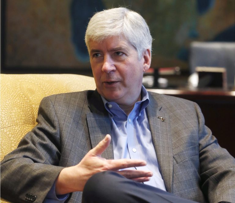 Michigan Gov. Rick Snyder said there were no other options than for Detroit to file for bankruptcy. (AP File)