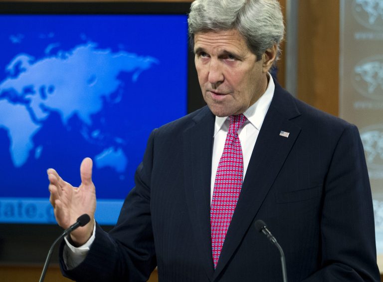 Secretary of State John Kerry was commended for making 