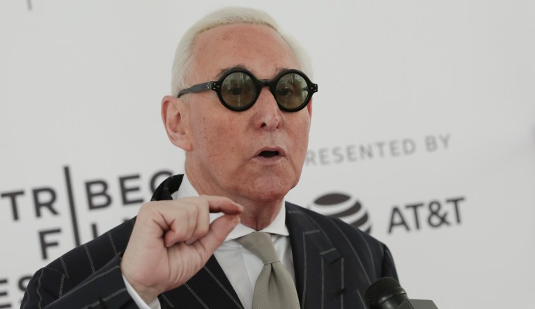 Roger Stone, a former adviser to President Trump, denied coordinating with the Russian government or Julian Assange and WikiLeaks to aid Trump's campaign. (Photo by Brent N. Clarke/Invision/AP)