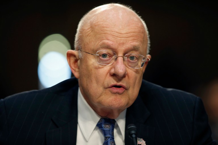 Clapper said retaliation could manifest in measures outside the virtual domain. (AP Photo/Alex Brandon)