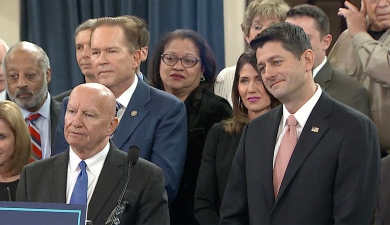Republican leaders appear to have addressed the concerns of a faction of New Jersey and New York lawmakers who protested the proposal to eliminate the deduction for local and state taxes. The plan now keeps the property tax deduction, but the benefit will only apply to the first $10,000 in those local taxes. (Screenshot)