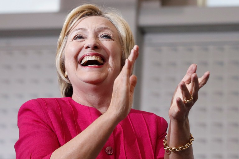 Hillary Clinton is pushing back from Donald Trump's attacks on her stamina. (AP Photo/Carolyn Kaster)