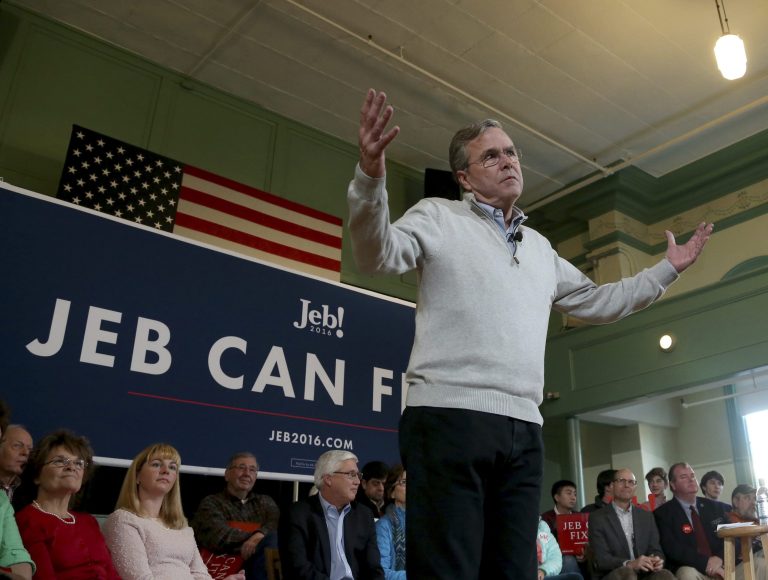 Republican presidential candidate, former Florida Gov. Jeb Bush was the 
