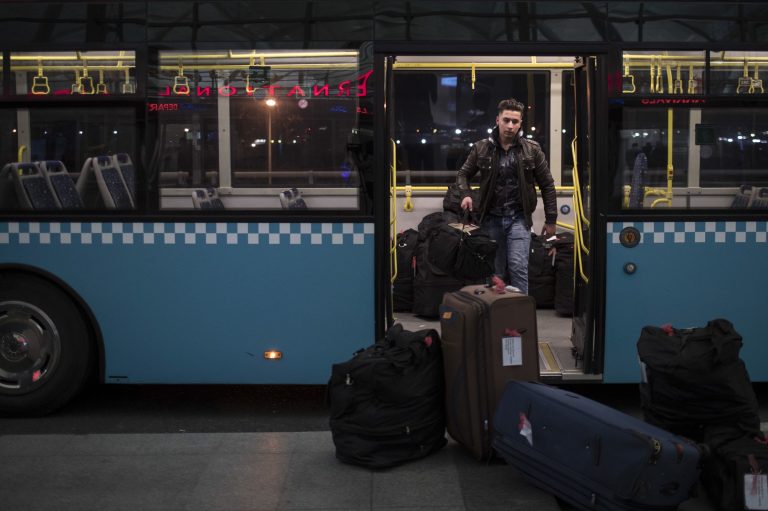 Had the admissions rated remained flat in the final three months of the Obama administration, the decline under the Trump would have been a mere 12 percent, the department said. (AP Photo/Felipe Dana)