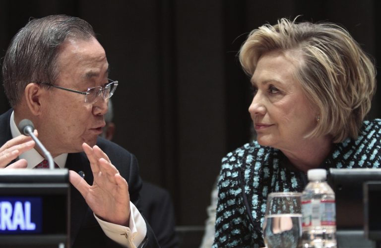 Hillary Clinton urges equality for women and girls