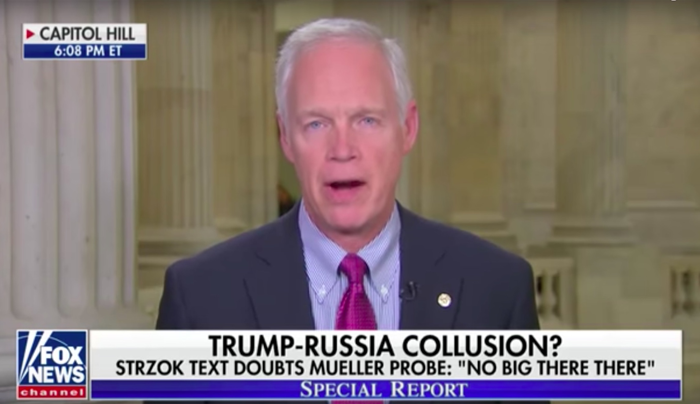 Ron Johnson: An ‘informant’ told me about anti-Trump FBI ‘secret society’ meetings