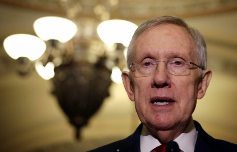 In an interview this week with CNN, Harry Reid shrugged off questions about his tactics regarding Romney. (Alex Wong/Getty Images)