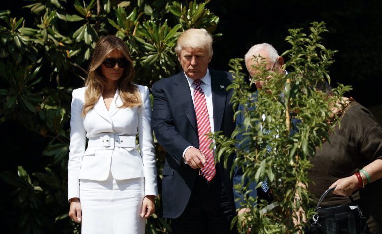 Melania will be with her husband on the entire trip. (AP)