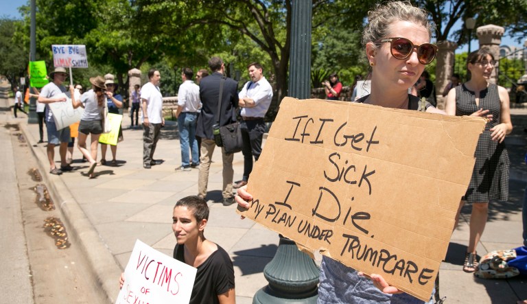 The Congressional Budget Office and the staff of the Joint Committee on Taxation will release a score of the Obamacare repeal and replace bill the week of May 22, according to the agency. (Jay Janner/Austin American-Statesman via AP)