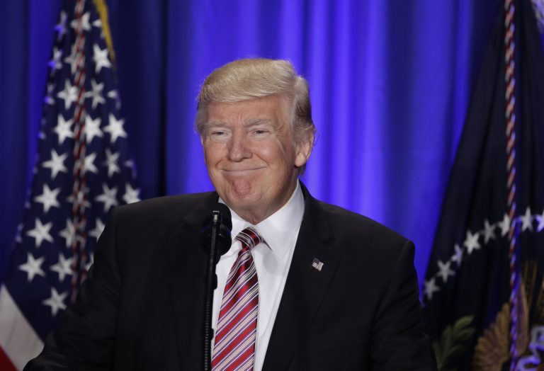 President Trump did not answer the majority of Sean Hannity's questions about nuclear codes and world leaders. (AP Photo/Matt Rourke)