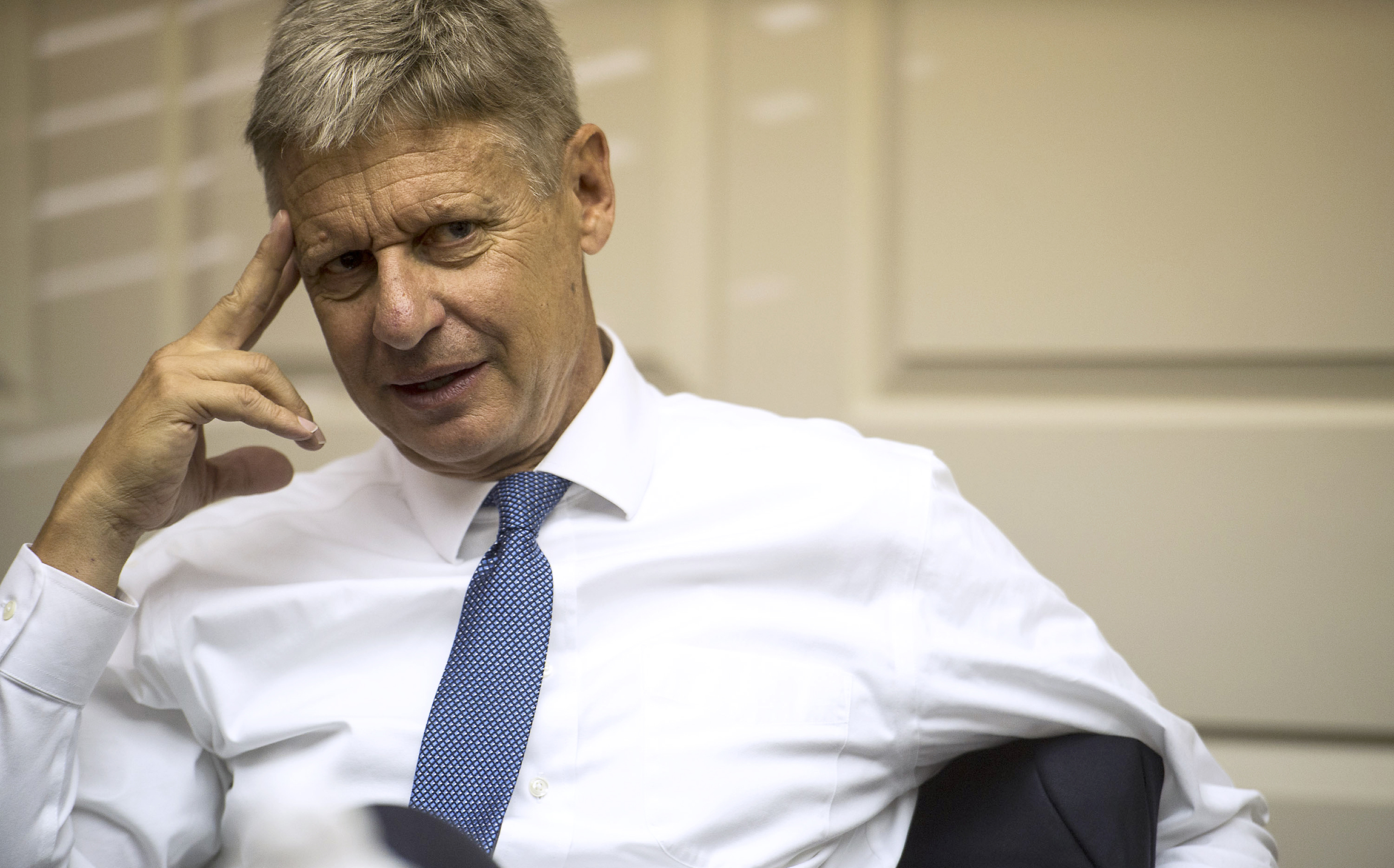 Gary Johnson lets loose on reporter when pressed about poll numbers