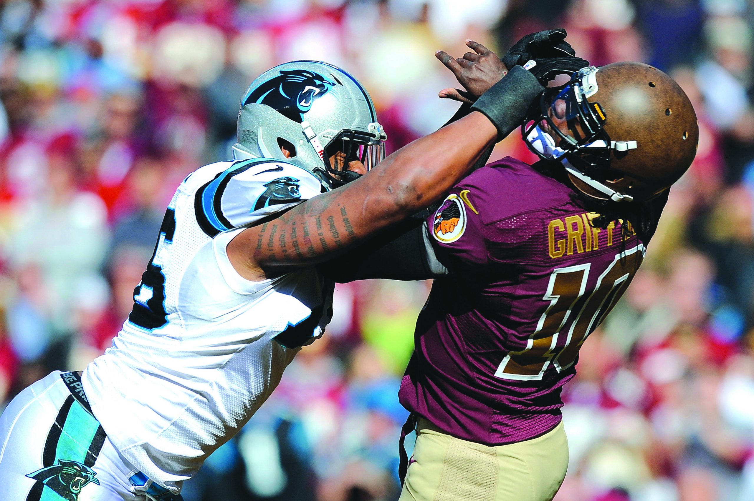 Redskins beaten into submission by Panthers