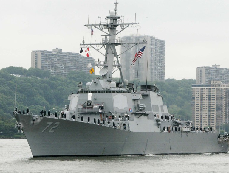 A similar incident took place in January when USS Mahan fired warning shots at an Iranian warship near the Strait of Hormuz. (AP Photo/Ed Bailey, File)