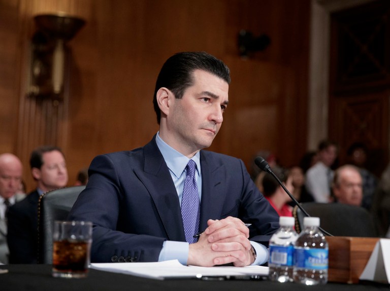 The Senate Health, Education, Labor and Pensions Committee has scheduled an April 26 vote to advance the nomination of Dr. Scott Gottlieb. (AP Photo/J. Scott Applewhite)