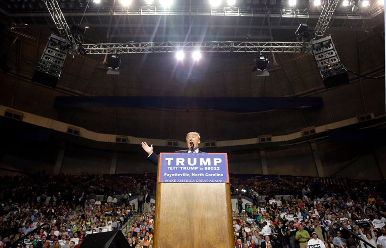 Voters from all 50 states are coming together to stop front-runner Donald Trump from winning the GOP nomination. (AP Photo/Gerry Broome)