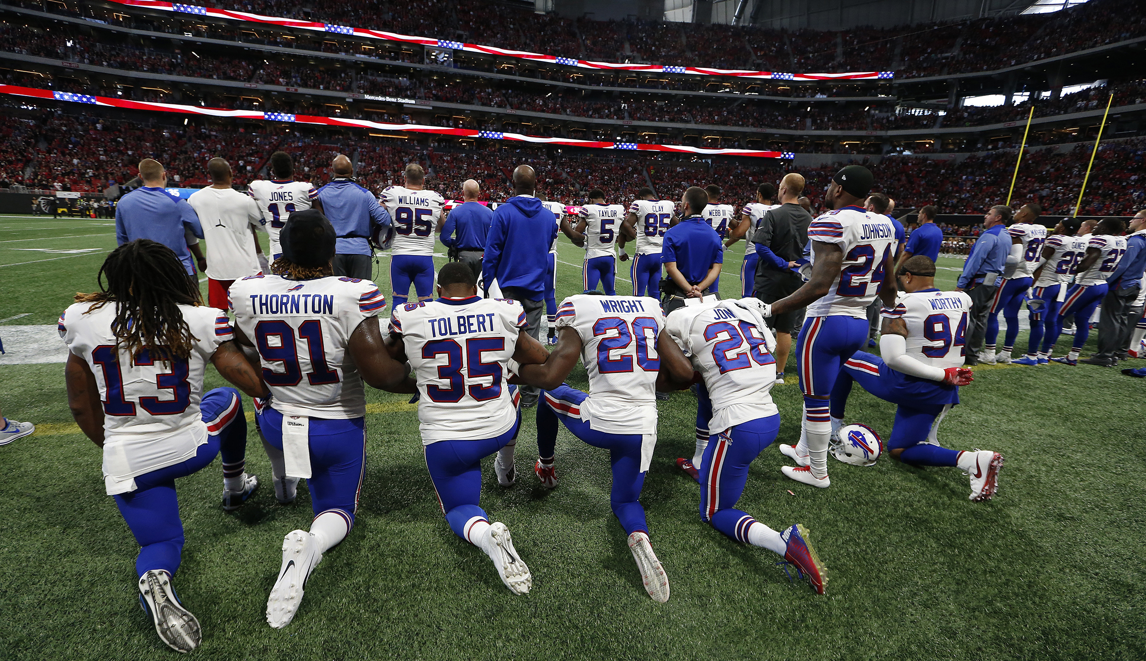 Head of NFL Players Association: Kneeling is not about disrespecting the flag