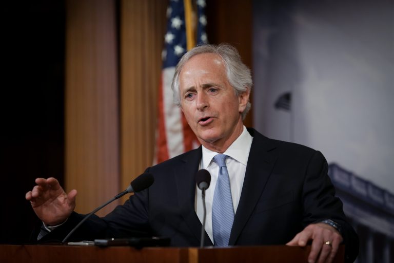 Senate Foreign Relations Committee chairman Bob Corker sounded optimistic Sunday that the U.S. would reach a preliminary deal in nuclear negotiations with Iran. (Graeme Jennings/Examiner File)
