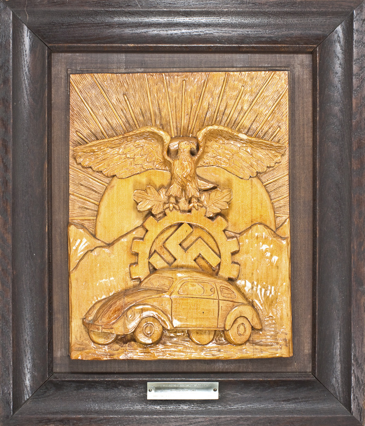 Auction: Rare artifact shows VW Beetle as emblem of Nazis