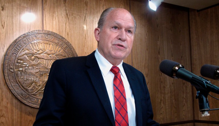 Alaska Gov. Bill Walker is concerned about the potential risks of the healthcare bill that turns $1.17 trillion in Obamacare funding into block grants and given to states. (AP Photo/Becky Bohrer)