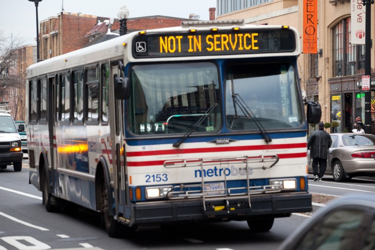 A Metro bus, Washington D.C., Wednesday, Dec 14, 2011
